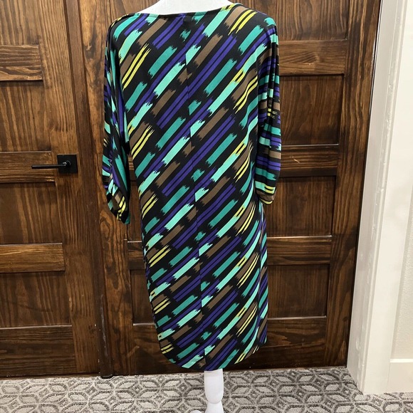 Banana Republic Dress Women Small Blue Green 3/4 Sleeve Work Career‎ - Picture 6 of 16